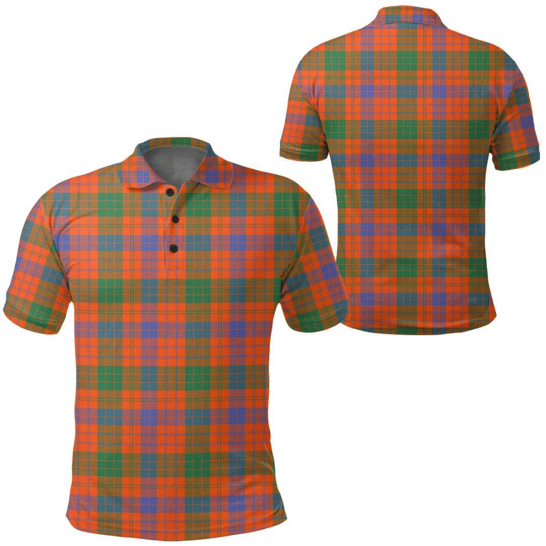 Ross Ancient Tartan Plaid Polo Shirt