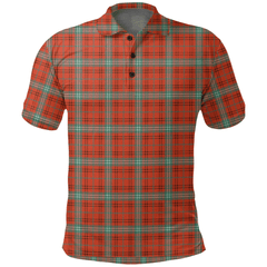 Morrison Red Ancient Tartan Plaid Polo Shirt