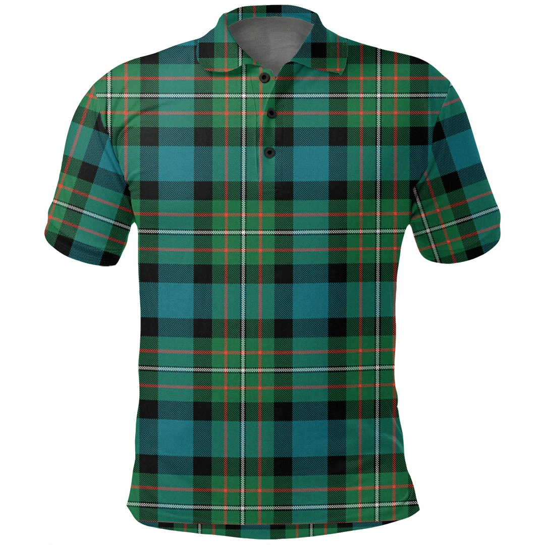 FERGUSON ANCIENT Tartan Plaid Polo Shirt