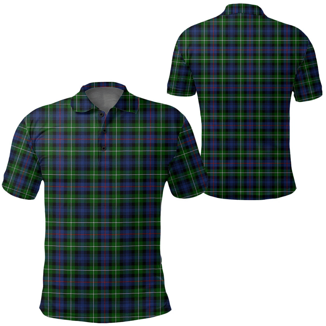 MacKenzie Modern Tartan Plaid Polo Shirt