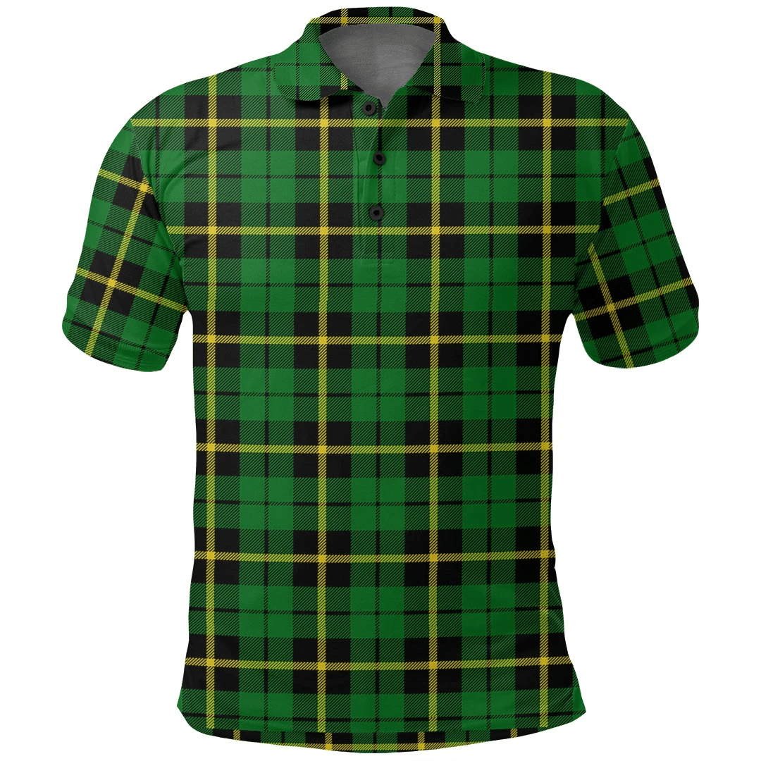 Wallace Hunting - Green Tartan Plaid Polo Shirt