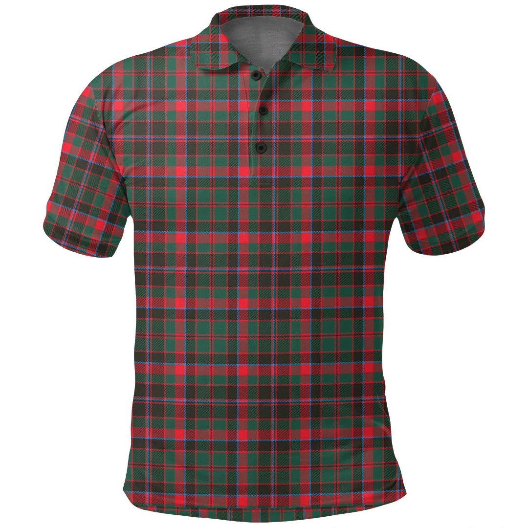 Cumming Hunting Modern Tartan Plaid Polo Shirt