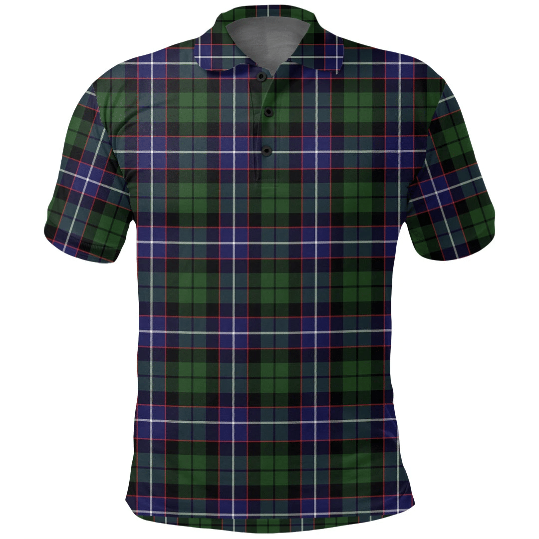 Galbraith Modern Tartan Plaid Polo Shirt