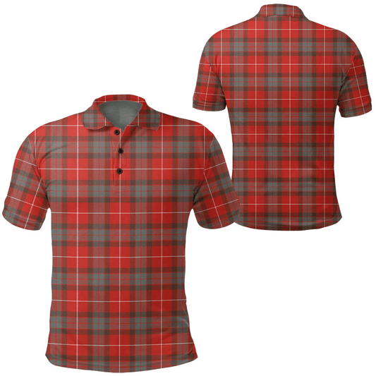 Fraser Weathered Tartan Plaid Polo Shirt