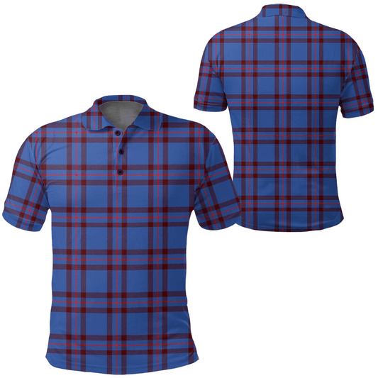 Elliot Modern Tartan Plaid Polo Shirt