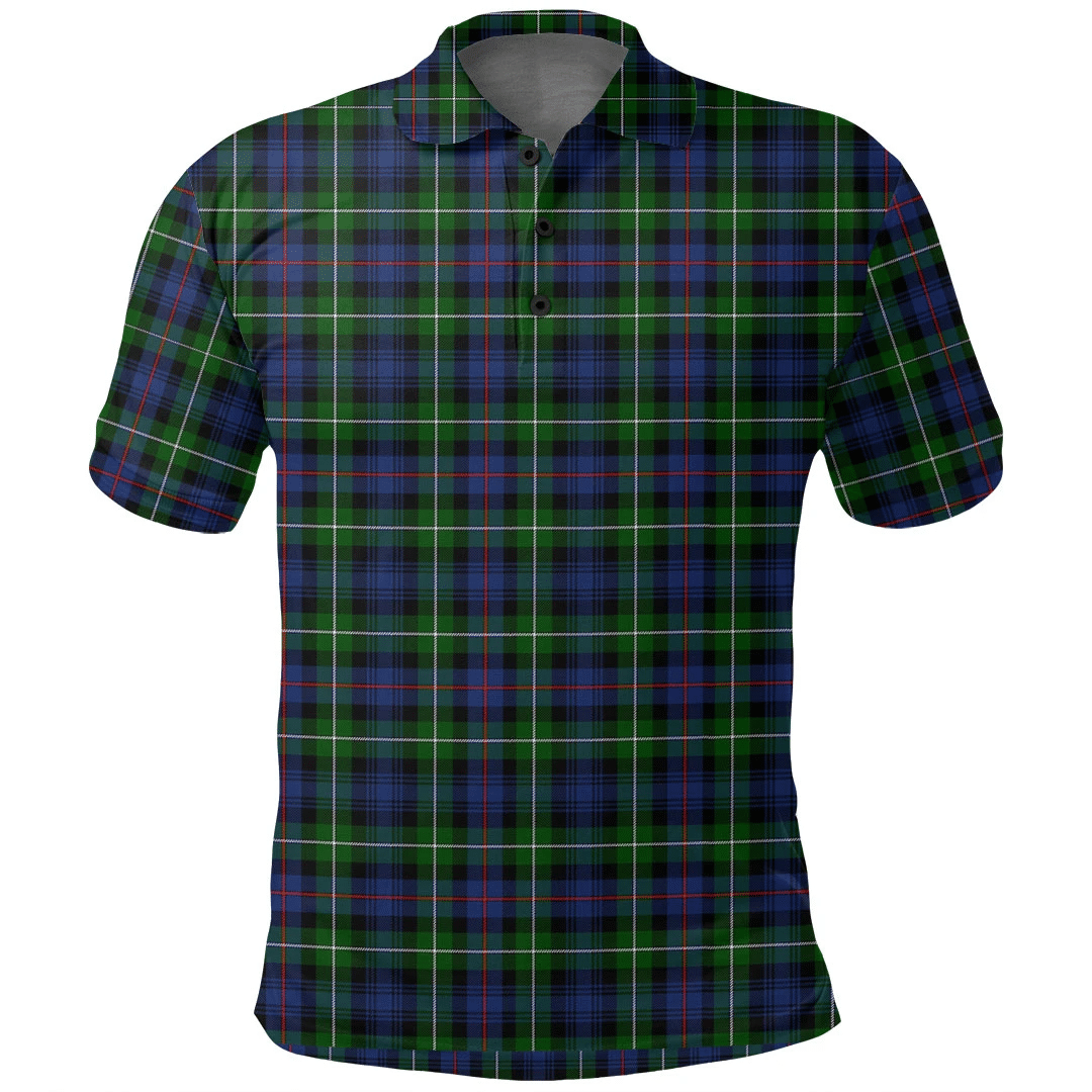 MacKenzie Modern Tartan Plaid Polo Shirt