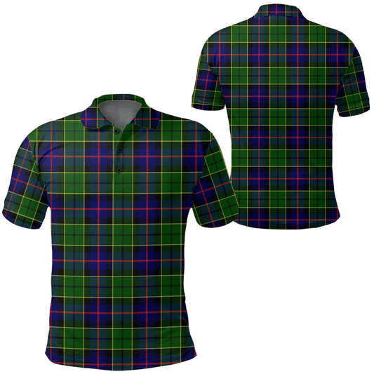 Forsyth Modern Tartan Plaid Polo Shirt