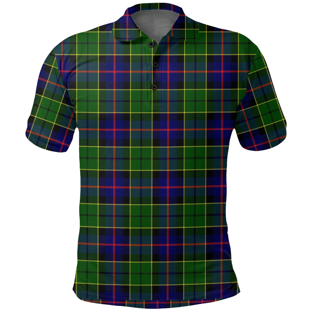 Forsyth Modern Tartan Plaid Polo Shirt