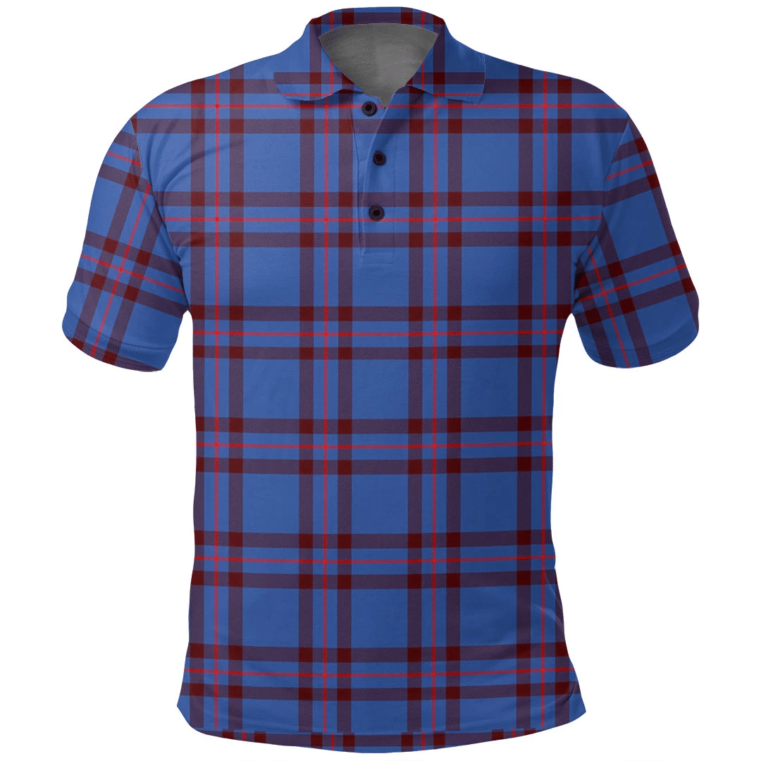 Elliot Modern Tartan Plaid Polo Shirt