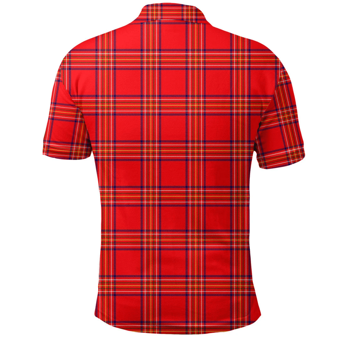 Burnett Modern Tartan Plaid Polo Shirt