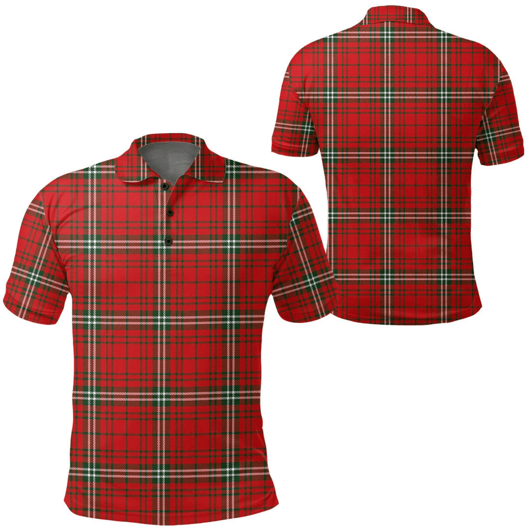 MacLay Modern Tartan Plaid Polo Shirt