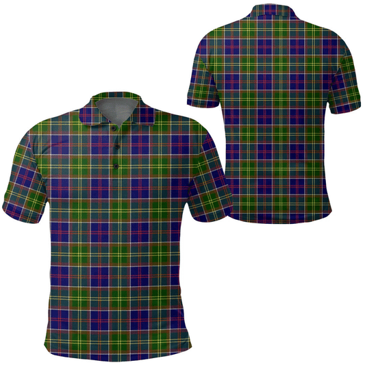 Ayrshire District Tartan Plaid Polo Shirt