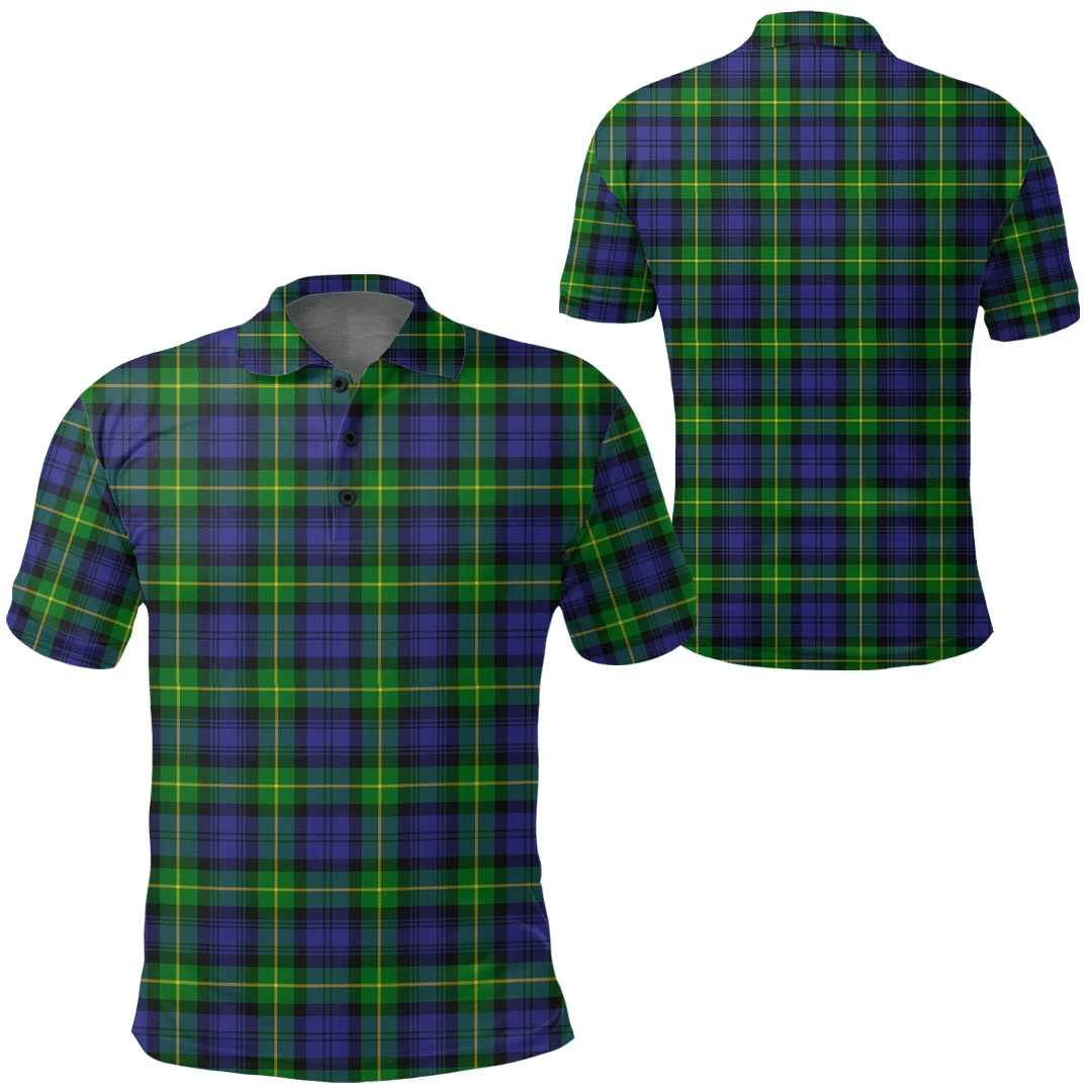 Gordon Modern Tartan Plaid Polo Shirt