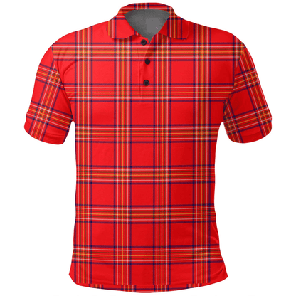 Burnett Modern Tartan Plaid Polo Shirt