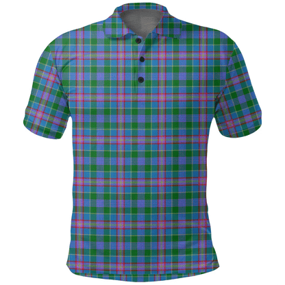 Pitcairn Hunting Tartan Plaid Polo Shirt