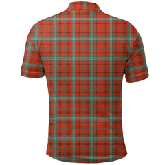 Morrison Red Ancient Tartan Plaid Polo Shirt