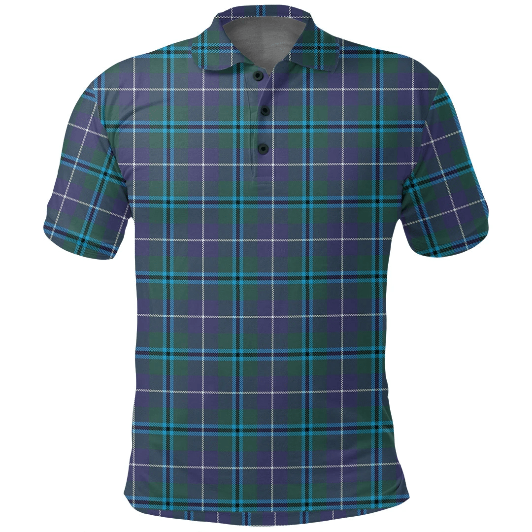 Douglas Modern Tartan Plaid Polo Shirt