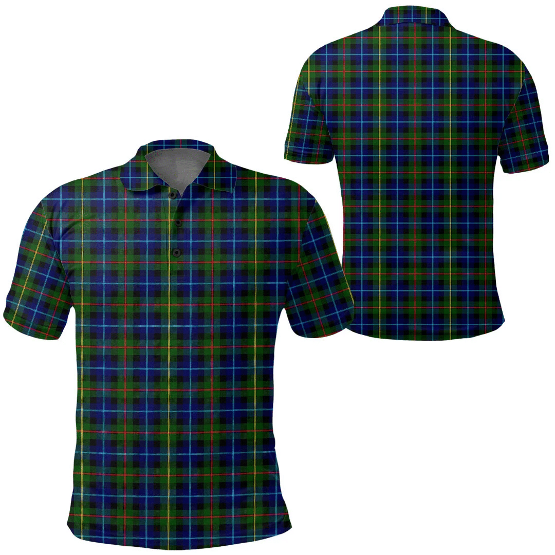 Smith Modern Tartan Plaid Polo Shirt