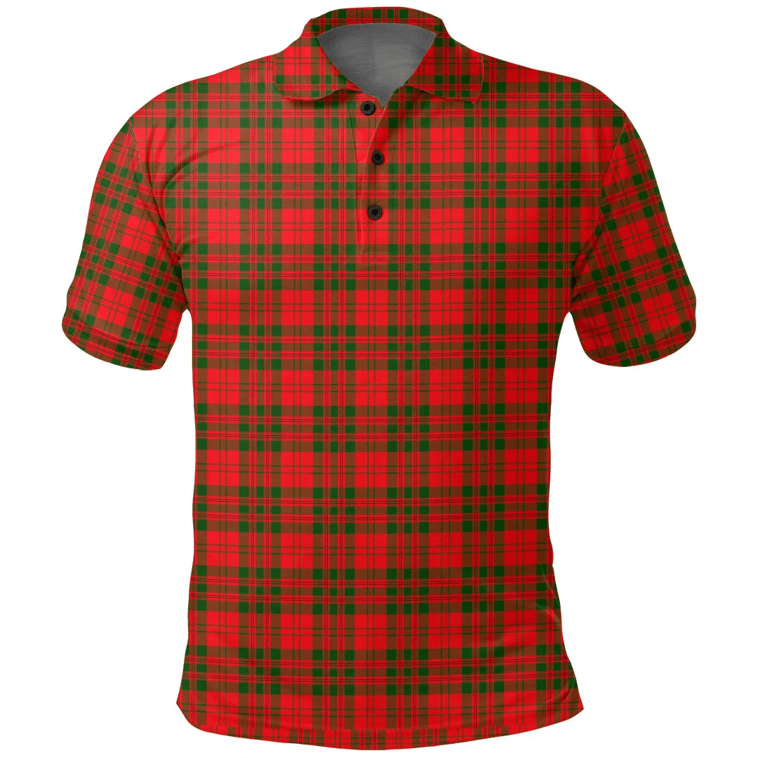 Livingstone Modern Tartan Plaid Polo Shirt