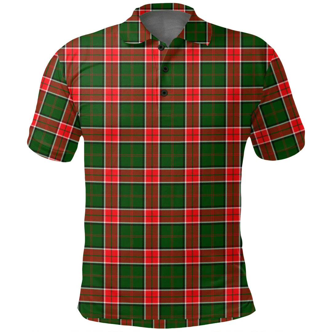 Pollock Modern Tartan Plaid Polo Shirt