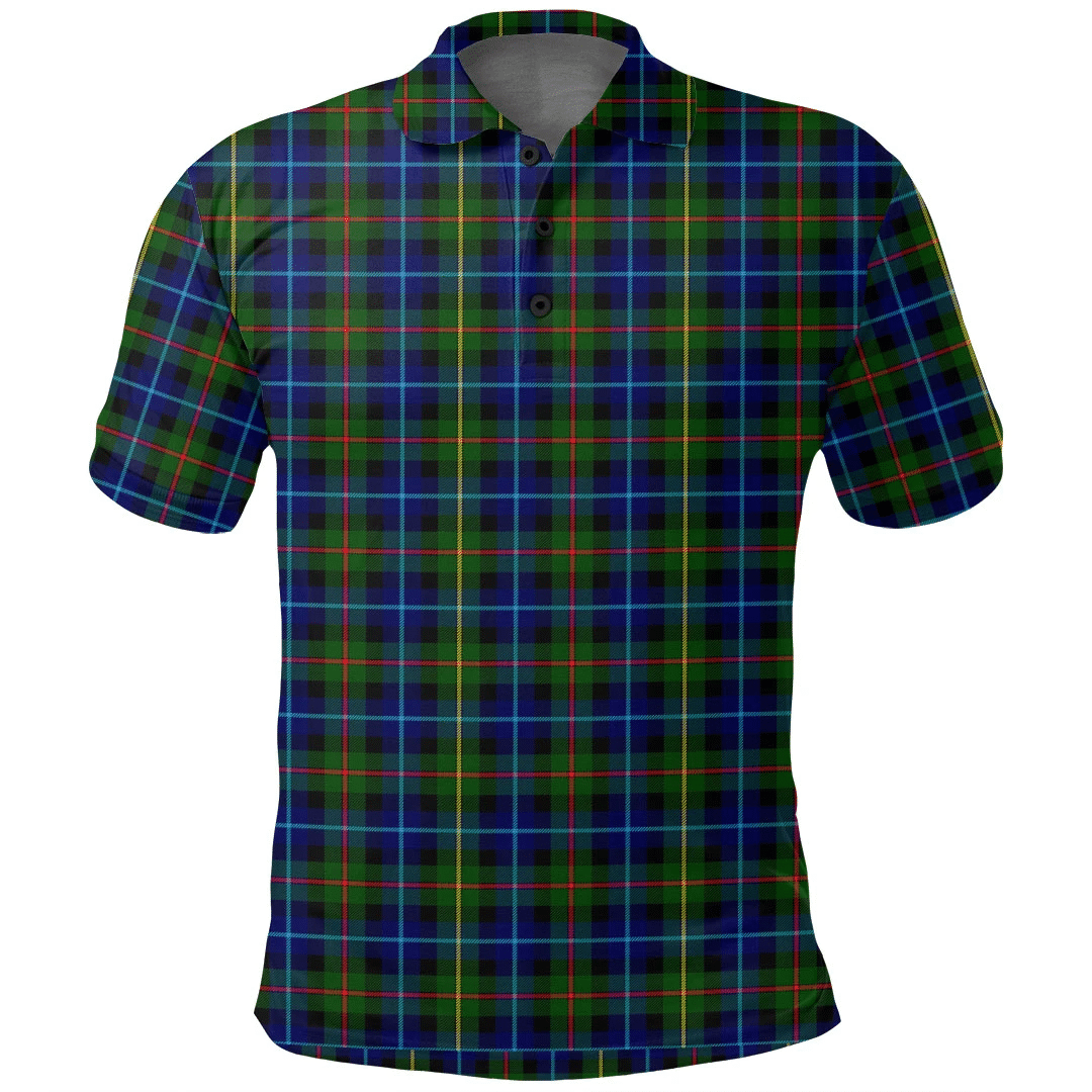 Smith Modern Tartan Plaid Polo Shirt