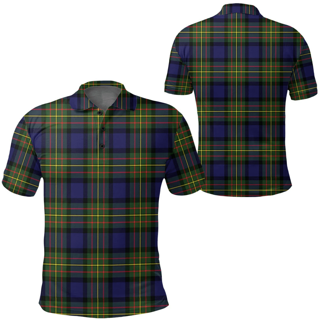 MacLaren Modern Tartan Plaid Polo Shirt