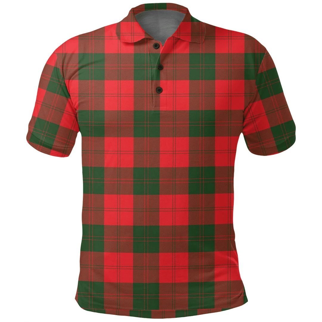 Erskine Modern Tartan Plaid Polo Shirt