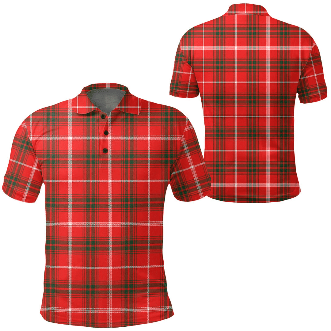 Duke of Rothesay Modern Tartan Plaid Polo Shirt