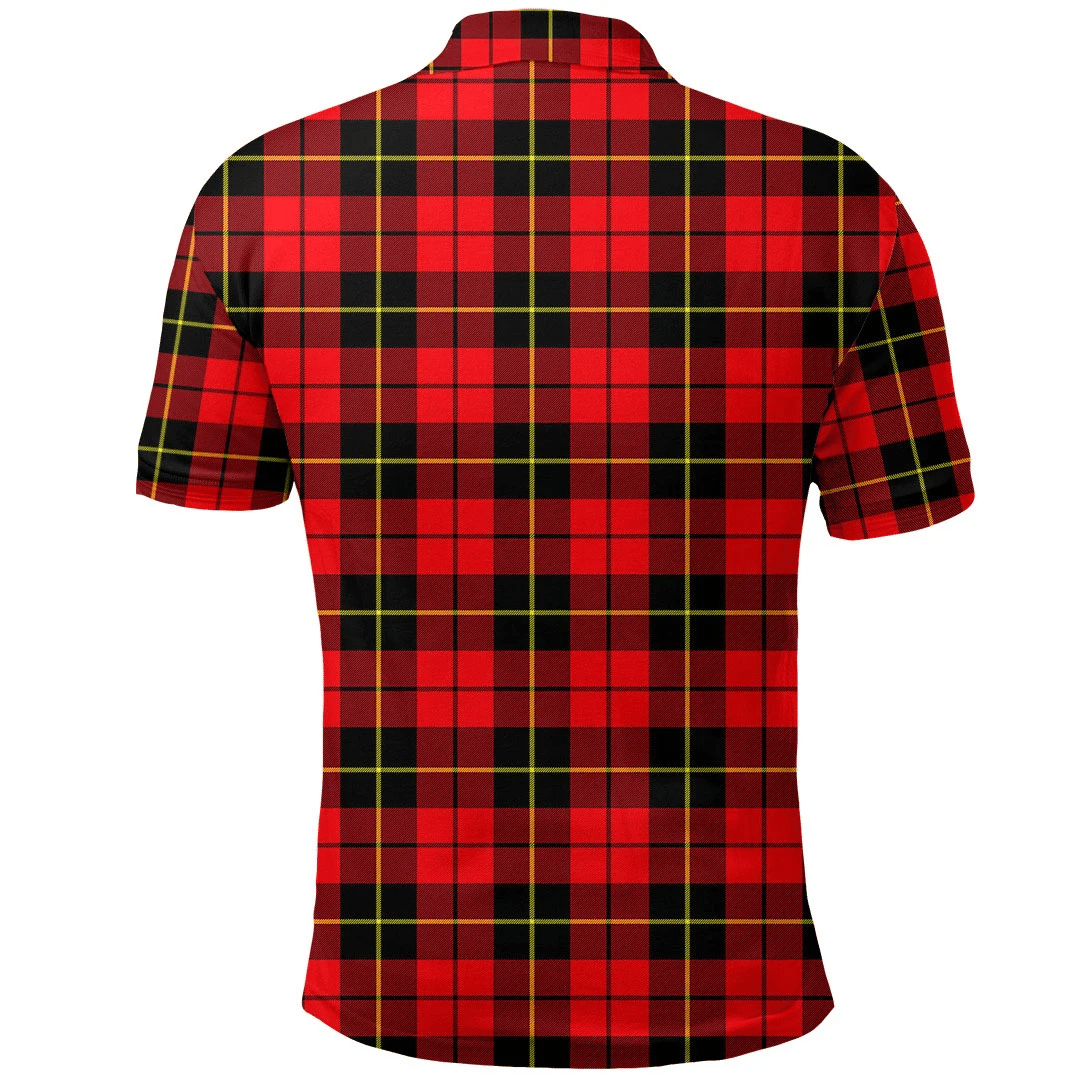 Wallace Hunting - Red Tartan Plaid Polo Shirt