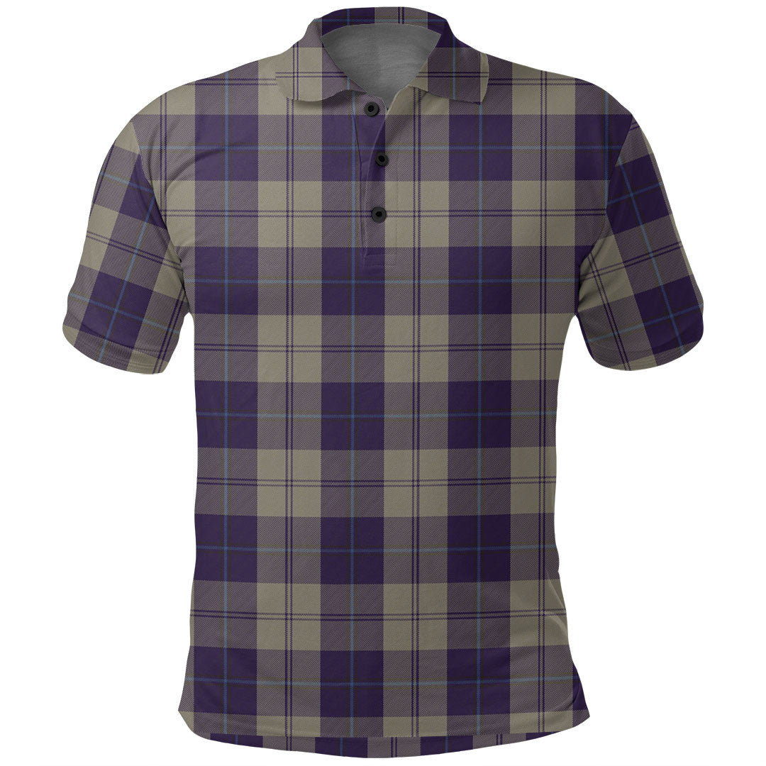 Cunningham Dress Blue Dancers Tartan Plaid Polo Shirt