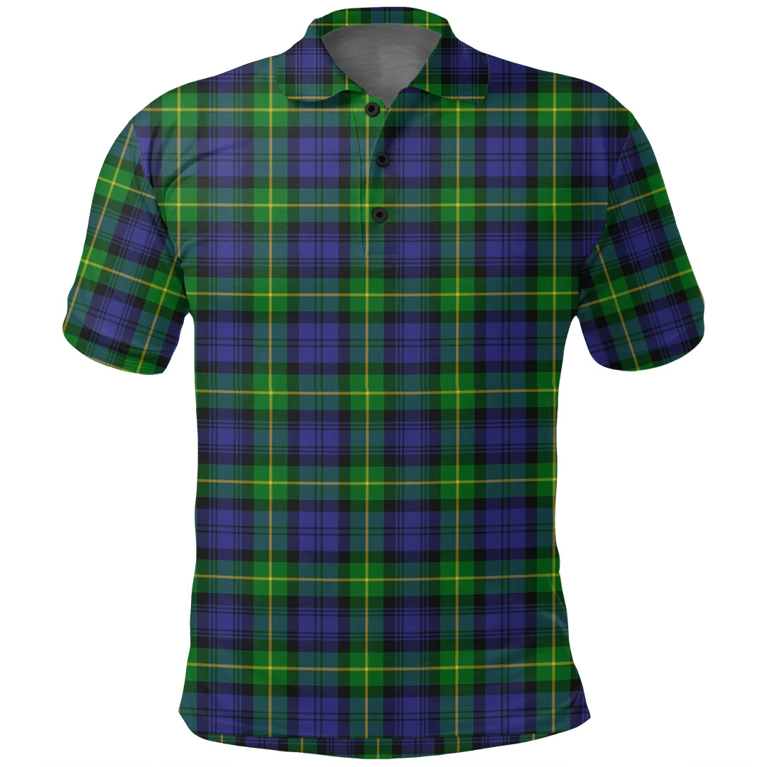 Gordon Modern Tartan Plaid Polo Shirt