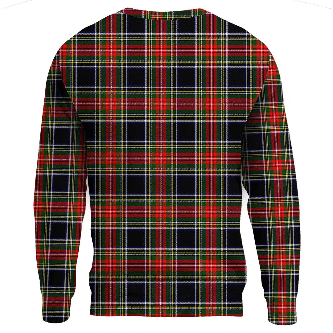 Stewart Black Tartan Plaid Sweatshirt