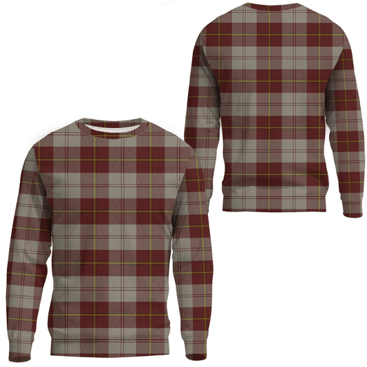 Cunningham Burgundy Dancers Tartan Plaid Sweatshirt