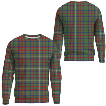 Shaw Green Modern Tartan Plaid Sweatshirt