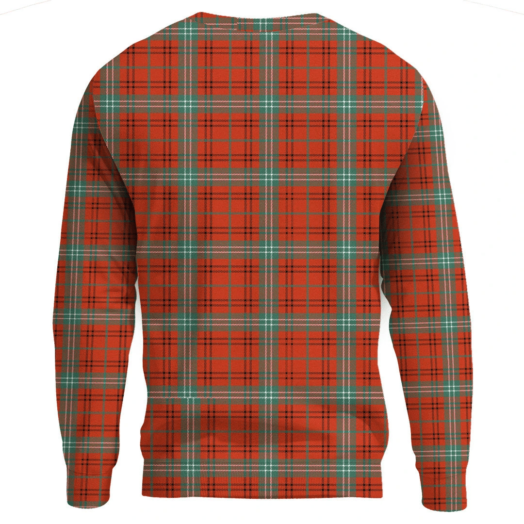 Morrison Red Ancient Tartan Plaid Sweatshirt