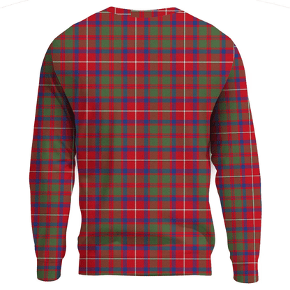 Shaw Red Modern Tartan Plaid Sweatshirt