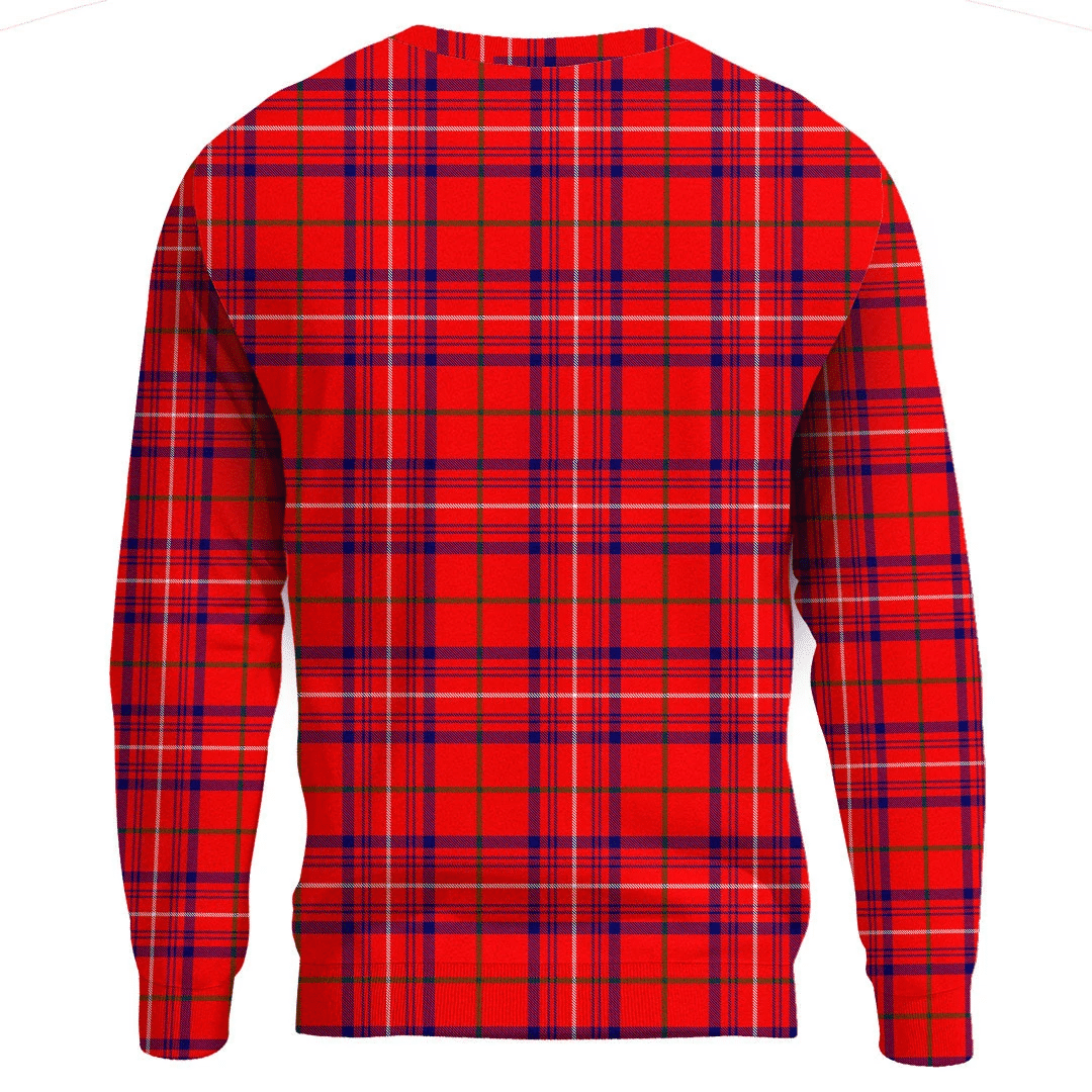 Rose Modern Tartan Plaid Sweatshirt