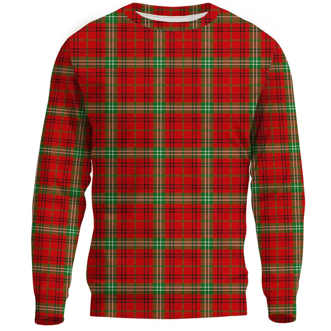 Morrison Red Modern Tartan Plaid Sweatshirt