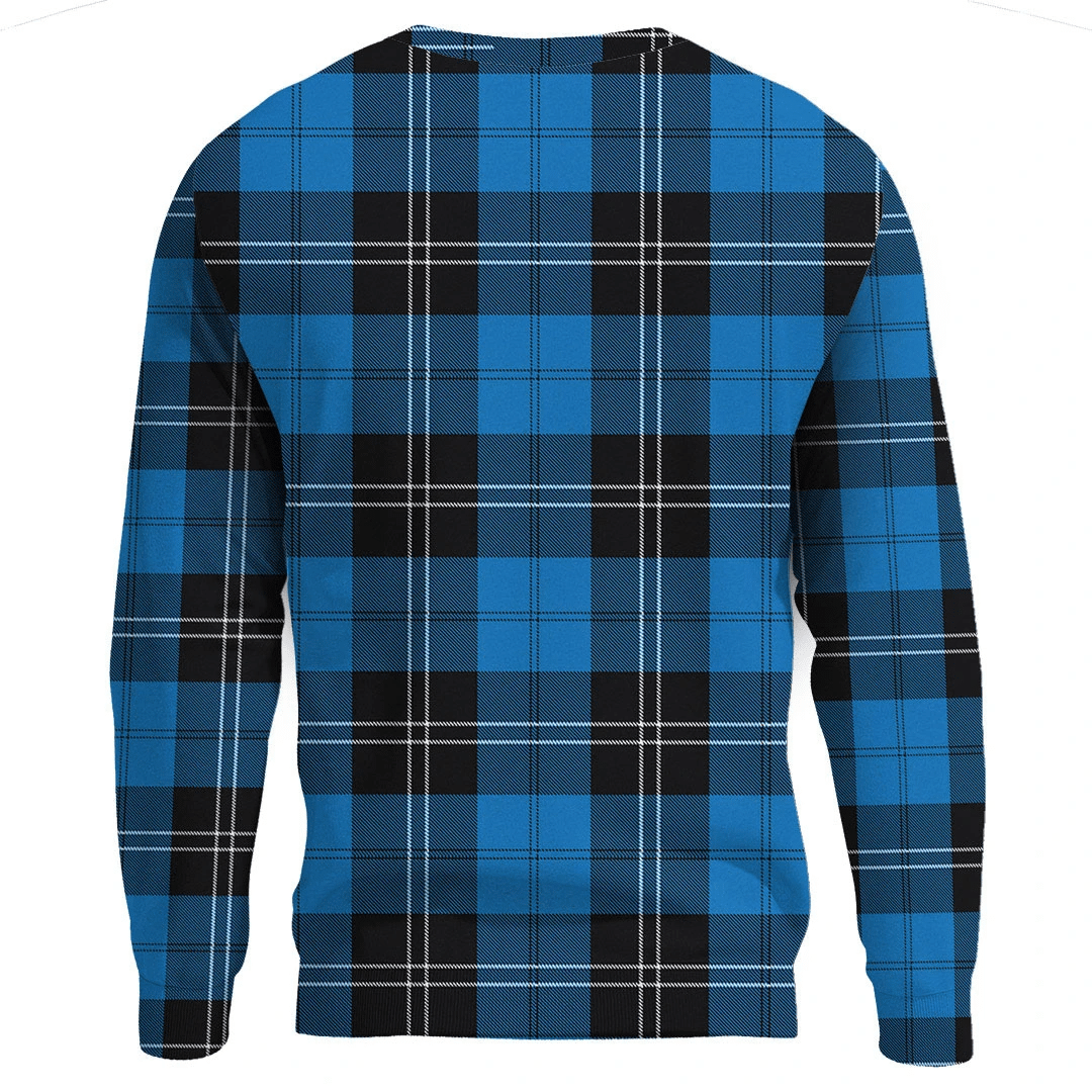 Ramsay Blue Ancient Tartan Plaid Sweatshirt