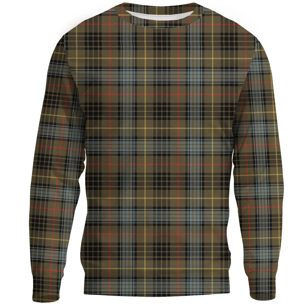Stewart Hunting Weathered Tartan Plaid Sweatshirt