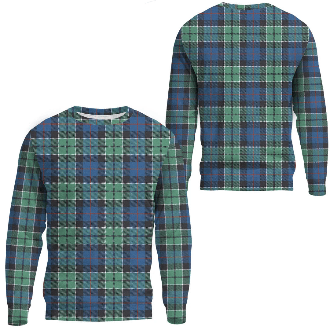 Leslie Hunting Ancient Tartan Plaid Sweatshirt