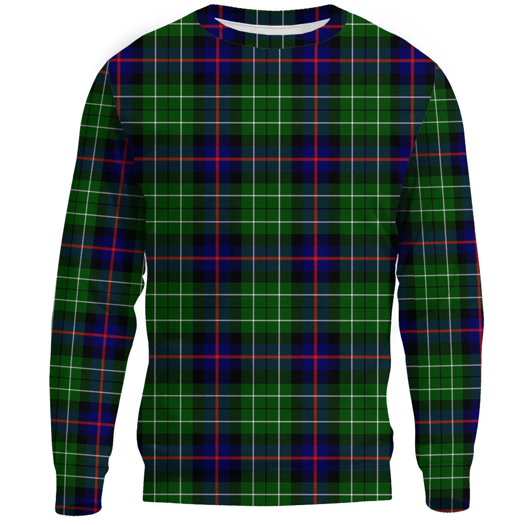 Leslie Hunting Ancient Tartan Plaid Sweatshirt