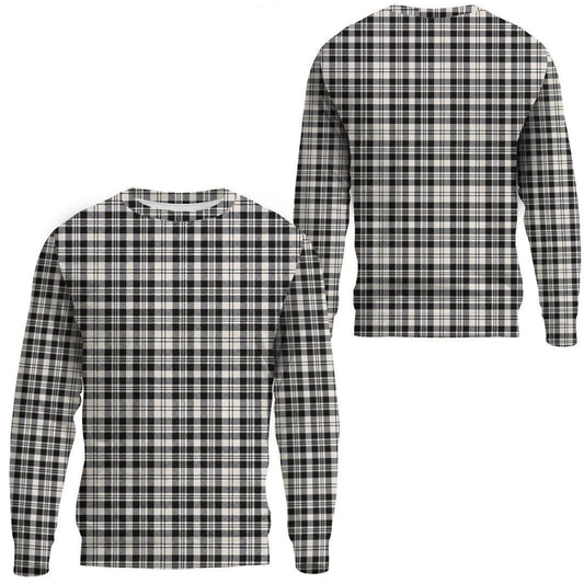 Scott Black & White Ancient Tartan Plaid Sweatshirt