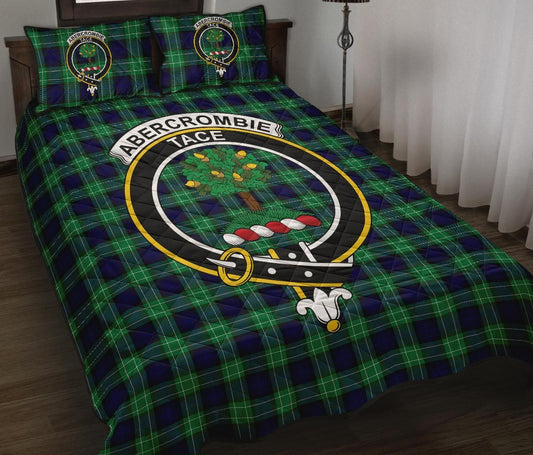 Abercrombie Tartan Quilt Bed Set Badge Style