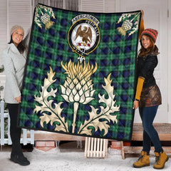 Abercrombie Tartan Premium Quilt Thistle Gold Royal Style