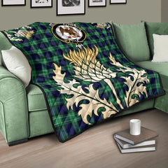 Abercrombie Tartan Premium Quilt Thistle Gold Royal Style