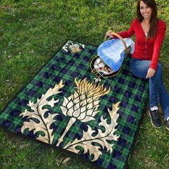 Abercrombie Tartan Premium Quilt Thistle Gold Royal Style