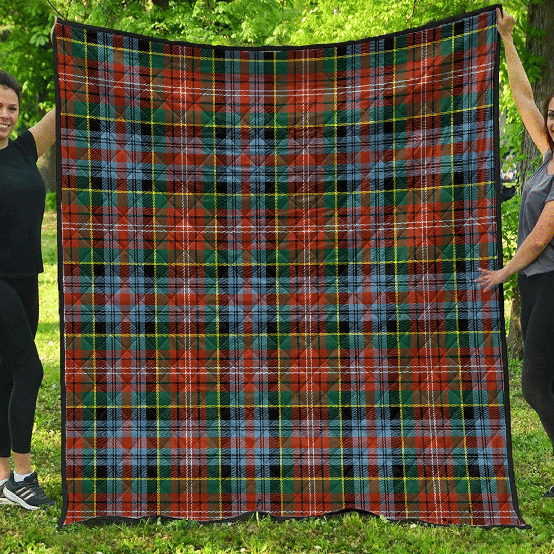 Caledonia Ancient Tartan Plaid Quilt