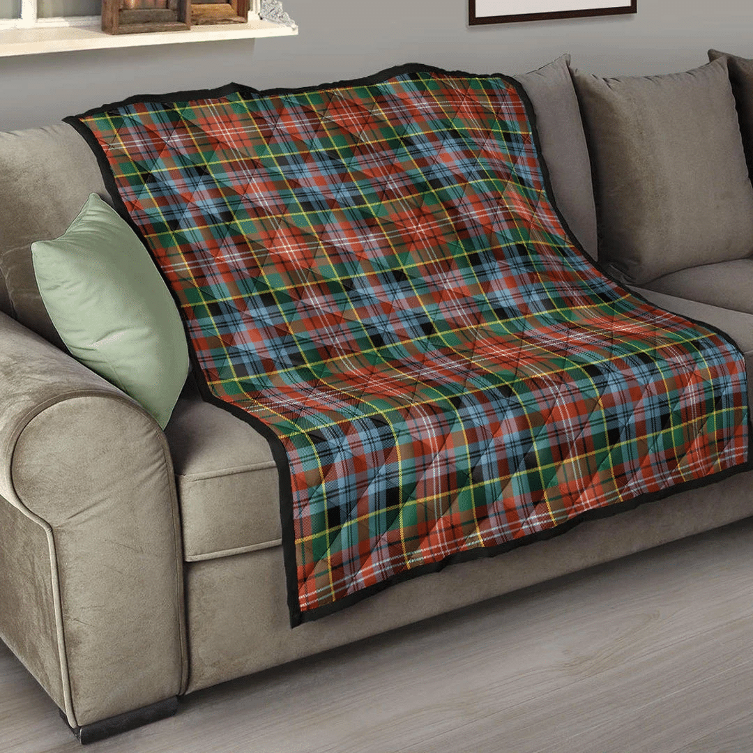 Caledonia Ancient Tartan Plaid Quilt