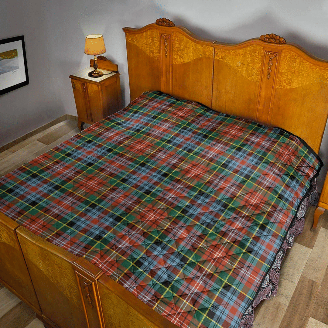 Caledonia Ancient Tartan Plaid Quilt